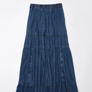 American Eagle Outfitters Blue Maxi Skirt